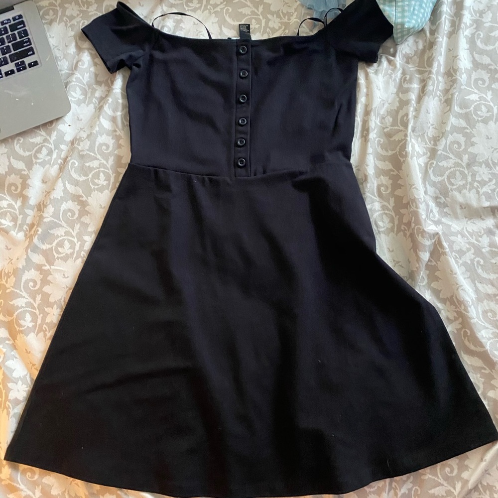 black cute casual dress